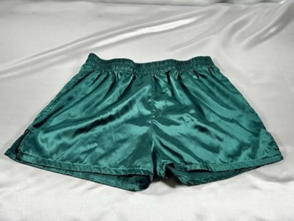 SHINY SATIN GLANZ MENS SATIN BOXERS SIZE LARGE LOT OF 4 Pairs NWOT